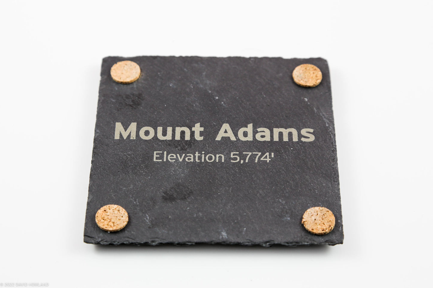 Mount Adams Topographic Map Slate Coaster