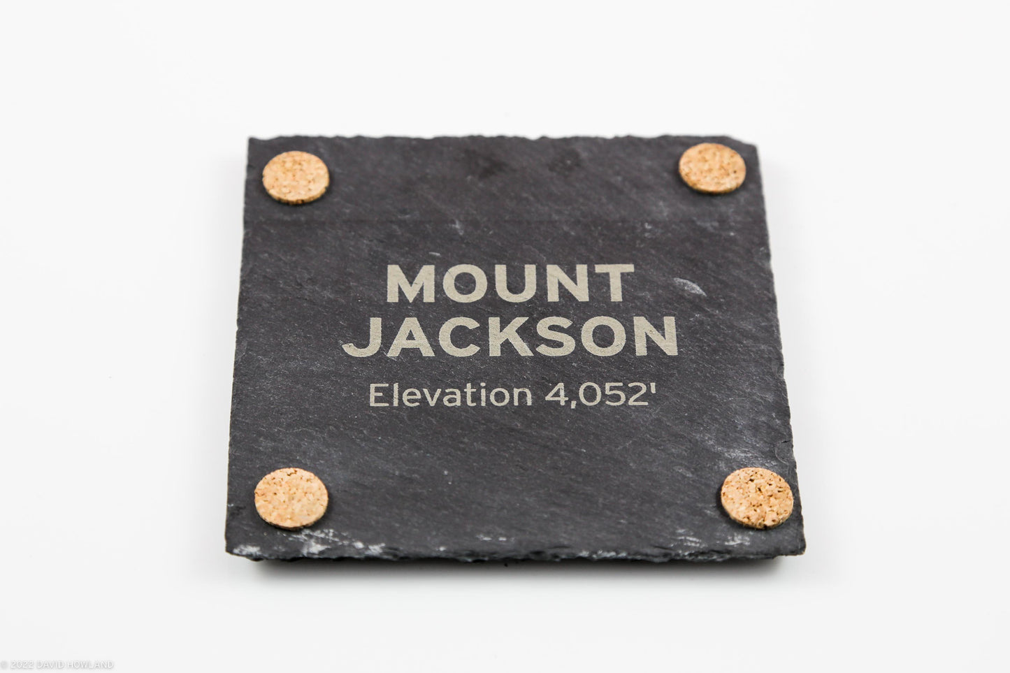 Mount Jackson Topographic Map Slate Coaster