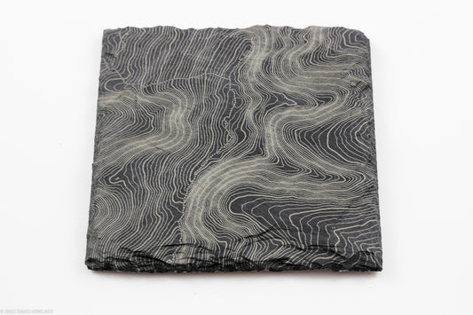 Middle Carter Mountain Topographic Map Slate Coaster