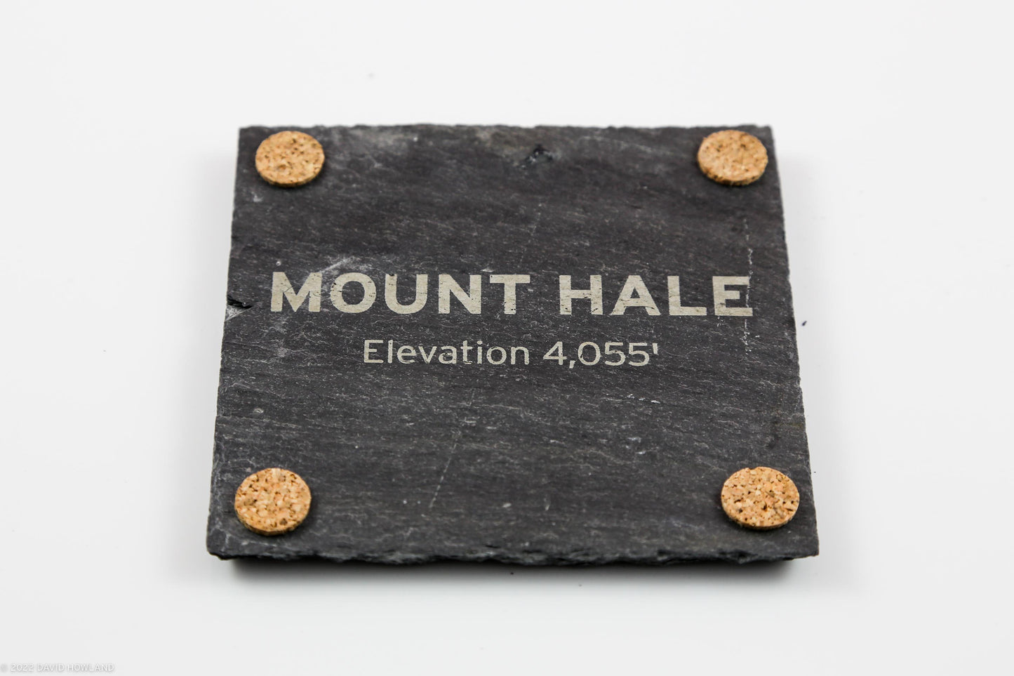 Mount Hale Topographic Map Slate Coaster
