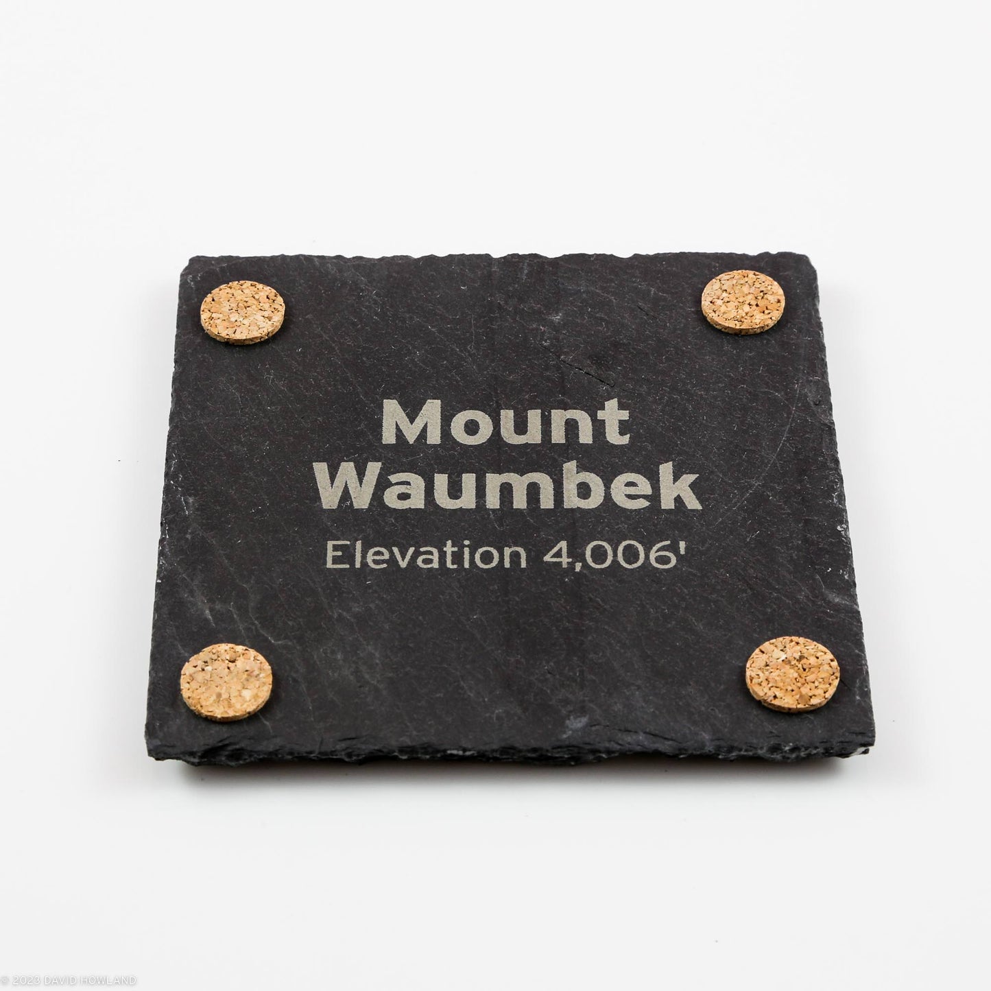 Mount Waumbek Topographic Map Slate Coaster
