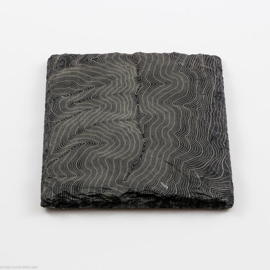 Mount Lincoln Topographic Map Slate Coaster