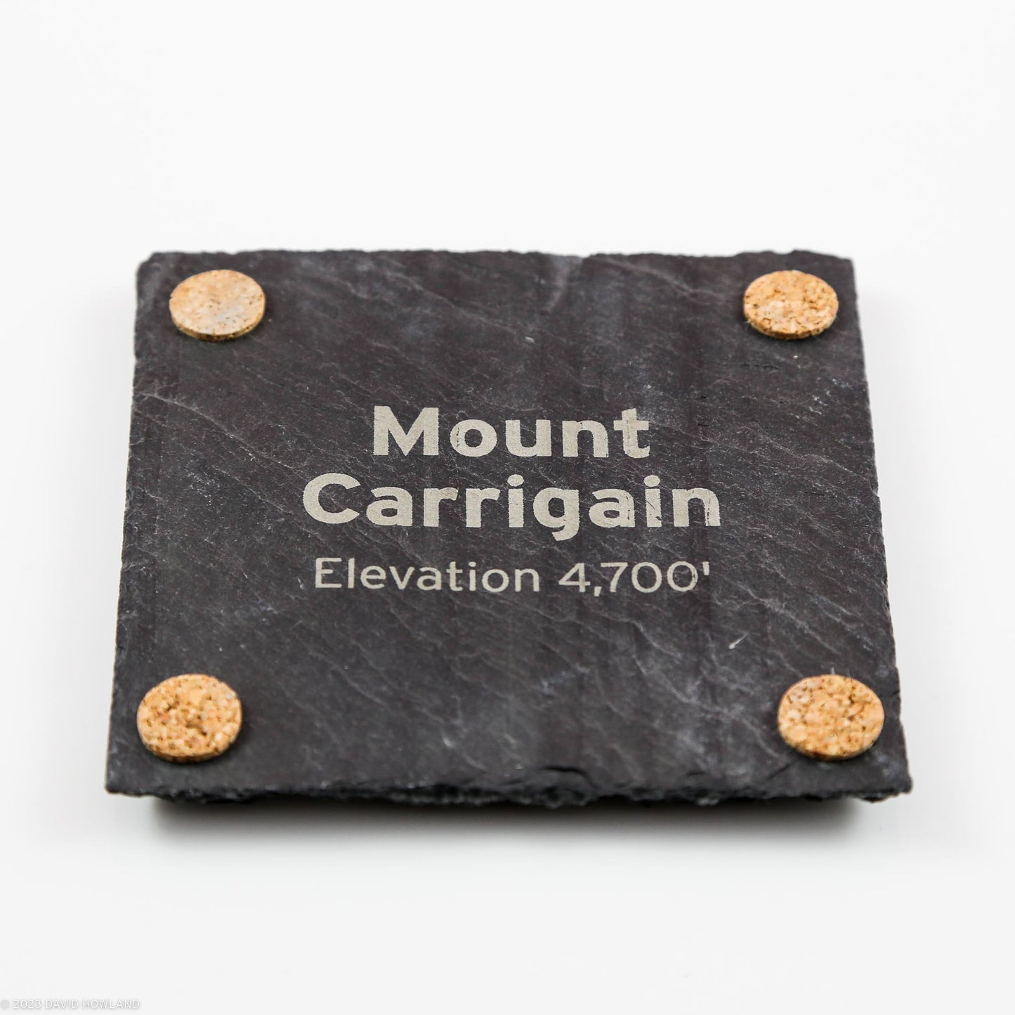 Mount Carrigain Topographic Map Slate Coaster