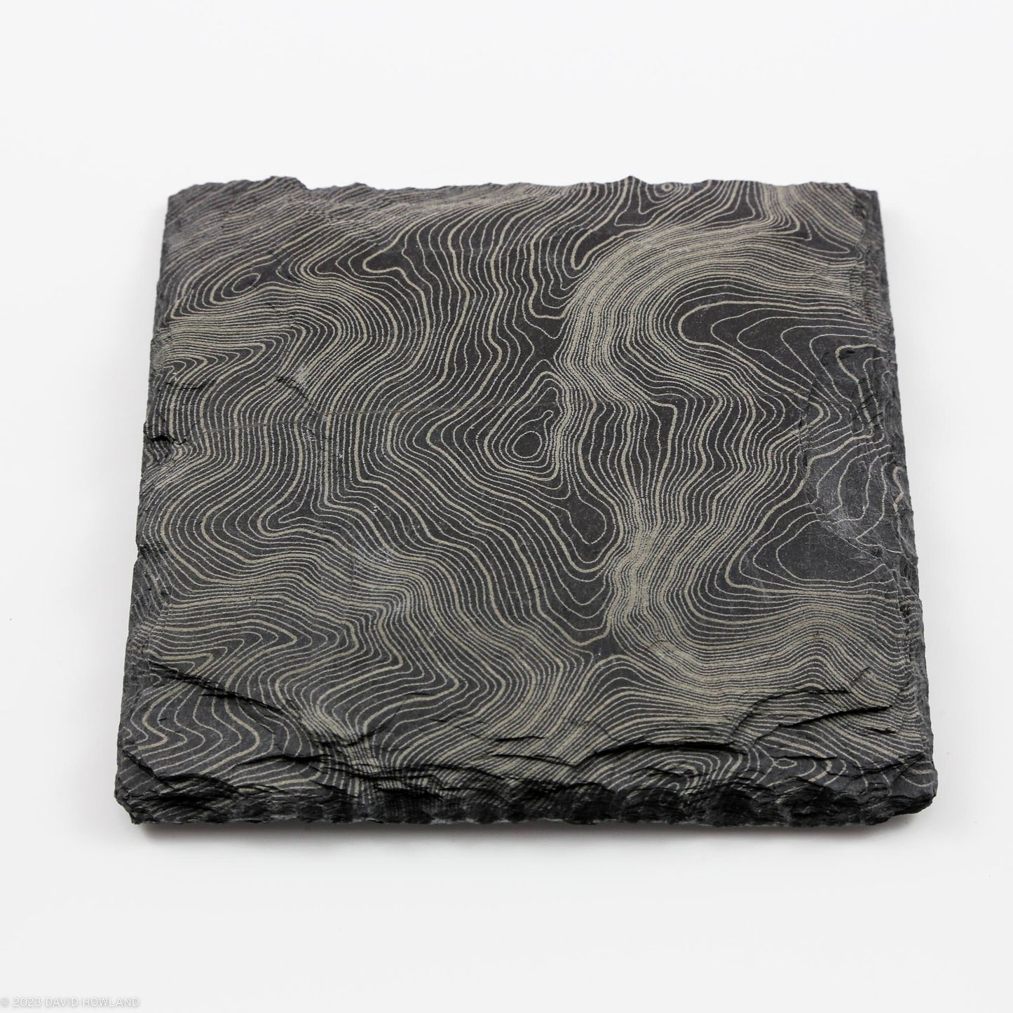 South Carter Mountain Topographic Map Slate Coaster