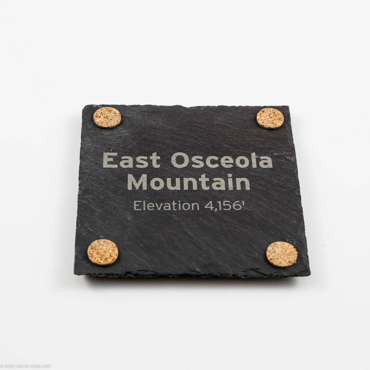 East Osceola Mountain Topographic Map Slate Coaster