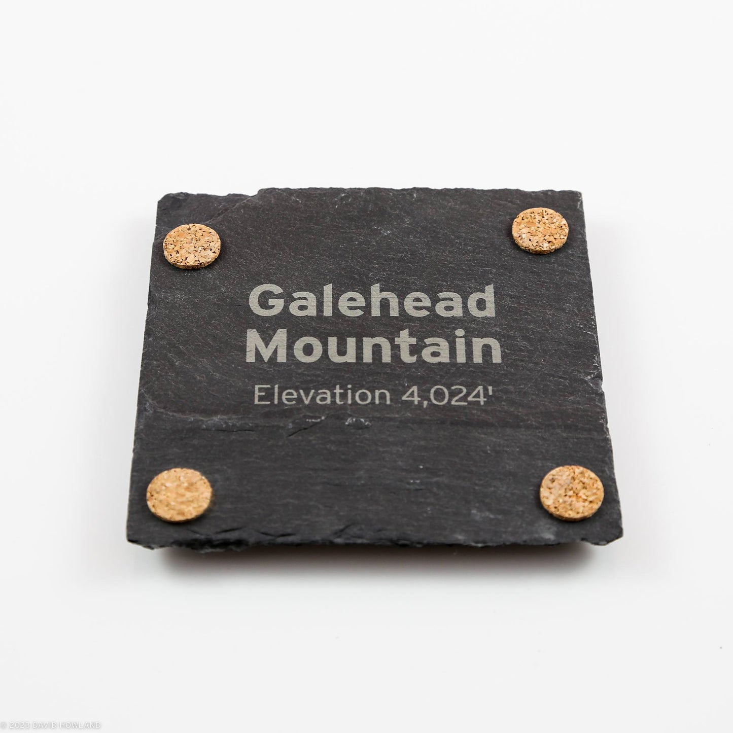 Galehead Mountain Topographic Map Slate Coaster