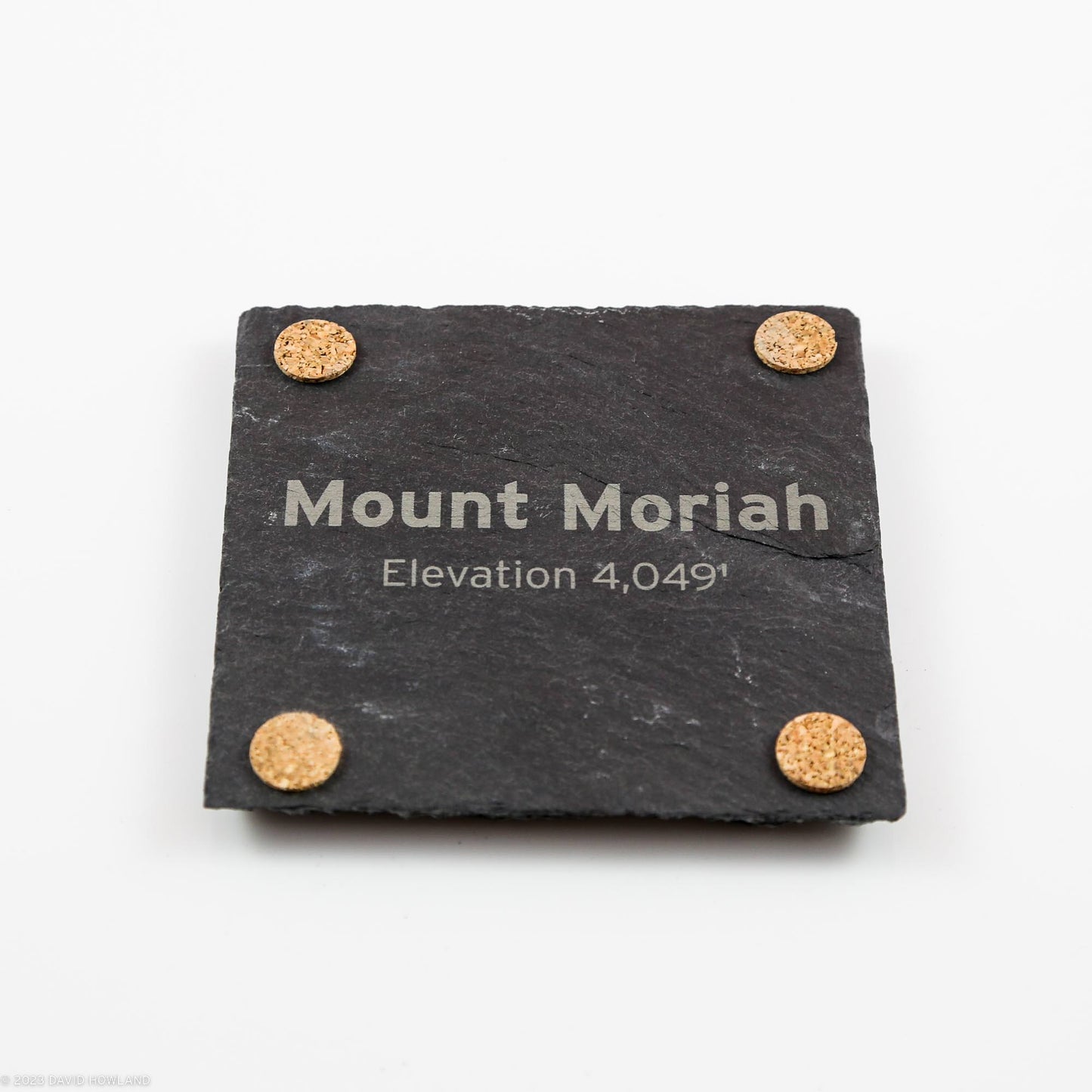Mount Moriah Topographic Map Slate Coaster